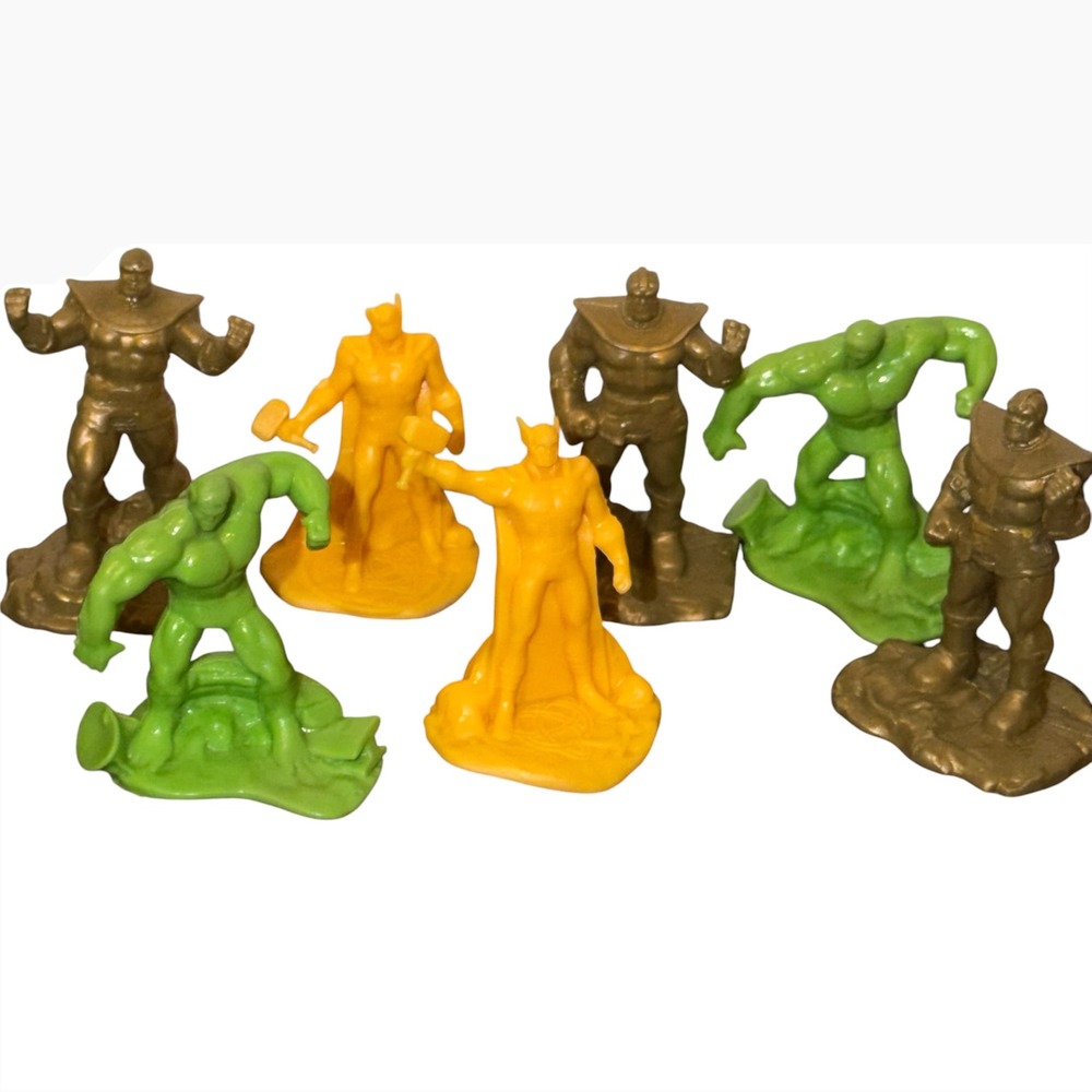 Marvel Avengers Mini Figure Lot of 15‎ Hulk Thor Thanos Captain America Plastic